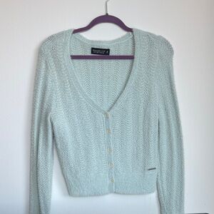 Baby blue v neck cardigan